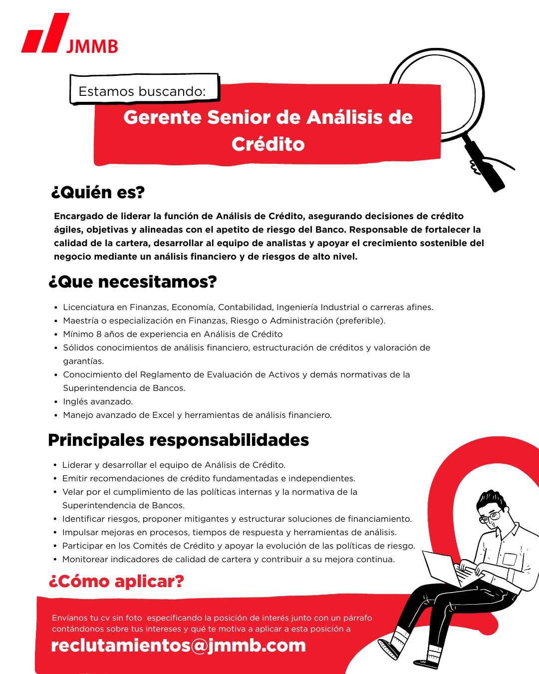Gerente Senior de Análisis de Crédito